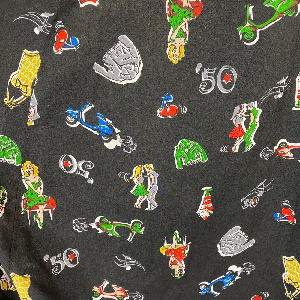 Moon Pin Up 50s Novelty Skirt - image 3